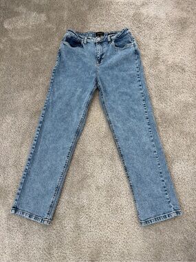 Buffalo David Bitton Brooke High Rise Slim Straight Jeans Medium Wash Size 31